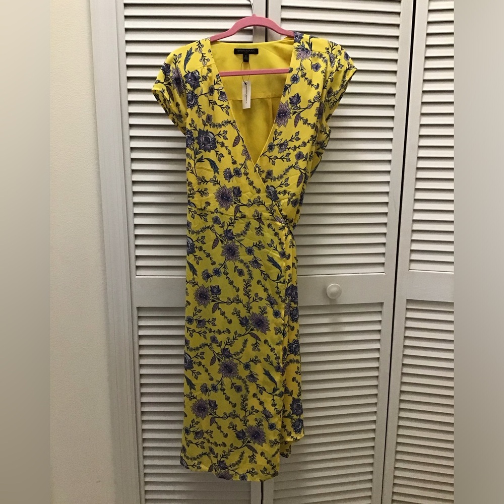 Banana Republic Floral Yellow Dress